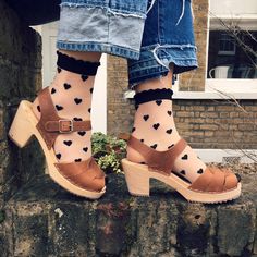 Lotta From Stockholm Clogs (@lottafromstockholm) on Instagram: “Saturday chilling in peep toe brown oiled clogs #lovemylottas” Lotta From Stockholm Clogs, Lotta From Stockholm, High Heel Clogs, Clog Boots, Wooden Clogs, Clog Heels, Summer Sandals