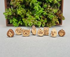 Adventure Time Earrings Hypoallergenic Titanium Post Wood - Etsy South Korea Earrings Anime, Lumpy Space, Finn Jake, Bad Mom, Adventure Time Finn, Earrings Hypoallergenic, Ice King, Princess Bubblegum, Cartoon Network Adventure Time