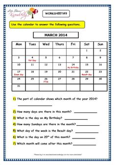 the march calendar worksheet for students to practice their writing and reading skills, including numbers