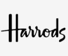 the word harros written in black on a white background