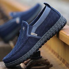 Category:Loafers  Slip-Ons; Upper Materials:Cloth; Season:Spring,Summer; Gender:Men's; Activity:Walking; Toe Shape:Square Toe; Style:Casual; Outsole Materials:Rubber; Occasion:Outdoor,Daily; Closure Type:Loafer; Function:Comfortable,Breathable,Slip Resistant; Pattern:Solid Colored; Listing Date:07/12/2023; 2024 Trends:Comfort Shoes; Foot Length:; Foot Width:; Size chart date source:Provided by Supplier. Comfortable Casual Flat Loafers, Casual Comfortable Loafers With Flat Heel, Comfortable Casual Loafers With Flat Heel, Casual Black Outdoor Loafers, Casual Loafers With Rubber Sole For Outdoor, Casual Outdoor Loafers With Rubber Sole, Casual Non-slip Slip-ons, Casual Flat Walking Shoes For Summer, Summer Casual Flat Walking Shoes