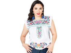 Blusa tradicional bordada Hecho en Mexico por nuestros artesanos No Incluye Accesorios Color de bordado puede varear en tonos y diseno Classic Mexican Design Blouse Made in Mexico by our Artesanos Does not include Accessories Embroidery/Thread color may vary No two tops are the same Summer Fiesta Floral Embroidery Blouse, Mexican Party Outfit, Fiesta Multicolor Embroidered Top, Summer Fiesta Floral Embroidered Blouse, Embroidered Mexican Top, Traditional Embroidered Fiesta Blouse, Mexican Top, Handmade Blouse, Father Son Shirts