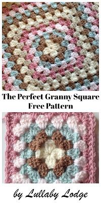 the perfect granny square free crochet pattern by little lady lodeg,