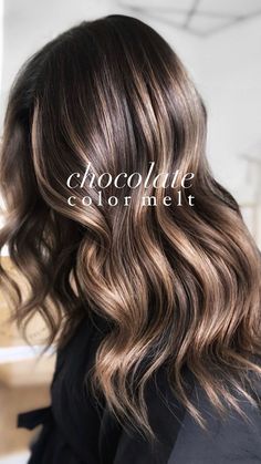 Womens Fall Hair, Brunette Color Melt, Fall Winter Hair Color, Fall Hair Color Ideas, Color Melt, Dramatic Hair, Gorgeous Hair Color, Brunette Color, Brown Hair Balayage