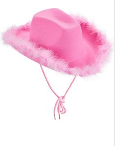 Pink cowboy hat Princess Fancy Dress, Rave Hats, Pink Bachelorette Party, Pink Cowboy Hat, Cowboy Costume, Felt Cowboy Hats, Chapeau Cowboy, Pink Cowgirl, Western Cowboy Hats