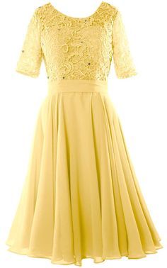 Ball Gowns Fantasy, Yellow Lace Dresses, Mother Bride, Formal Dresses Gowns, Half Sleeve Dresses, Wedding Formal, Lace Dresses, Vestidos Vintage, Formal Gown