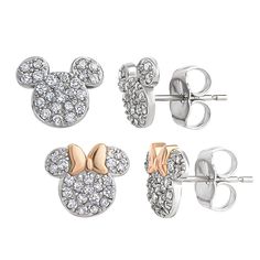 Celebrate your love for Minnie with these Disney Mickey or Minnie Mouse Children Earrings. Crafted with 0.24 or 0.20 CT Diamonds and 14k white gold, these charming Mickey or Minnie Mouse earrings have butterfly push on earring backs for a secure fit. These earrings come gift boxed making them the perfect gift for any girl including your daughter, sister, granddaughter, niece or any loved one.Simple care will help you retain and protect your jewelry for many years to come.Cleaning MethodsCleaning Mouse Earrings, Minnie Mouse Earrings, White Gold Diamond Earrings, Mickey Mouse Earrings, Baby Jewelry, Kids Earrings, Sam's Club, Gold Diamond Earrings, Earring Backs