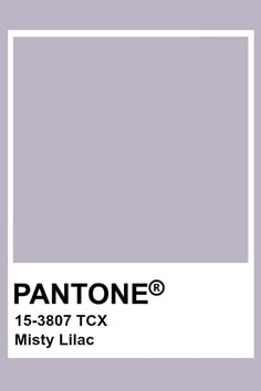 the pantone color is shown in this image, and it's light purple