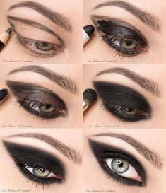 Bronzed Makeup, Goth Eye Makeup, Make Up Designs, Drag Make-up, Punk Makeup, Witch Makeup, Anja Rubik, Eye Makeup Steps