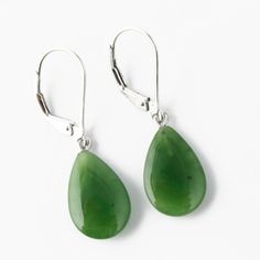 Beautiful Canadian Jade Earrings Available in silver or vermeil Jade measures approximately 15 x 10mm Available with or without our handcrafted wooden gift box Teardrop Jade Earrings For Formal Occasions, Green Sterling Silver Teardrop Earrings Gift, Classic Jade Jewelry With Matching Earrings, Classic Oval Teardrop Earrings As Gift, Classic Oval Teardrop Earrings For Gift, Elegant Green Hypoallergenic Teardrop Earrings, Classic Jade Earrings As Gift, Classic Jade Earrings Gift, Classic Green Earrings With Ear Wire