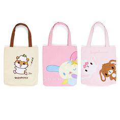 Bring it back to the early 2000s with these classic Sanrio Heisei Y2K Tote Bags! Each one is decorated with elusive characters from the kawaii history of Sanrio, such as Usahana, Sugarbunnies, and Corocorokuririn. They come with a large inner compartment with a smaller pocket to fit all of your favorite small gifts! Bag measures 12.25" x 11", straps measure 19" long Official Sanrio item, imported from Japan. Sanrio Usahana, Sanrio Tote, Y2k Tote Bag, Sanrio Bag, Japan Outfit, Bring It Back, Royal Outfits, Easy Paper Crafts, Essential Bag