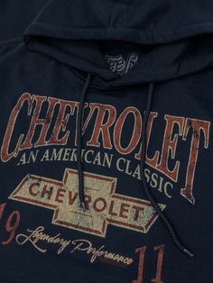 Vintage Never Looked So Good Inspired by the strength, durability and toughness of the all-American Chevrolet brand - our team decided to create the perfect graphic hoodie just for loyal fans. We've featured the authentic licensed Chevy bowtie logo and "Chevrolet An American Classic" text on this hooded Chevy sweatshirt. To complete the retro look and feel - we gave the entire graphic a fun distressed and faded look, and printed it on the highest quality, navy blue pullover hoodie around. Poly/C Western Outfit Ideas Winter, Western Aesthetic Clothes, Country Wishlist Ideas, Cute Clothing Brands, Vintage Clothing Brands, Country Brands, Country Boy Clothes, Vintage Hoodies Aesthetic, Western Clothes For Women