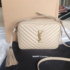 Saint Laurent Dark Beige And Gold Camera Bag. Comes With Box And Dust Bag. Smoke-Free Home And No Odor. Gold Camera, Bags Ysl, Pink Bags, Saint Laurent Bags, Yves Saint Laurent Bags, Dark Beige, Pink Bag, Camera Bag, Yves Saint Laurent