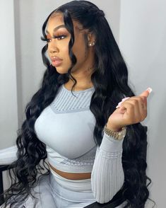 Amella Human Hair Wigs Affordable Body Wave 4x4 Lace Closure Natural Color Easy Install Cute Prom Hairstyles, Frontal Wig Hairstyles, Banana Hair Clips, Sew In Hairstyles, Banana For Hair, Birthday Hairstyles, Frontal Hairstyles, Wave Wig, Hair Ponytail Styles