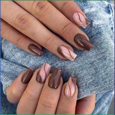 Sep 3, 2023 - Discover (and save!) your own Pins on Pinterest. Nail 2023, Brown Nails Design, Square Nail Designs, October Nails, Short Square Nails, Fall Acrylic Nails, Fake Nails With Glue, Fall Nail Art, Short Nail Designs