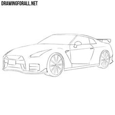 how to draw a sports car step by step