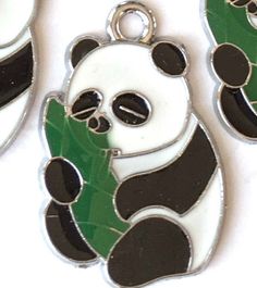 4 Lovely Enamel Panda Bear Hug Banboo Pendant Charm 30X20Mm Personalized Green Craft Supplies For Gift, Handmade Green Craft Supplies For Gifts, Bear Hug, E Bay, Panda Bear, Charm Jewelry, Ebay Fashion, Jewelry Watches, Charms