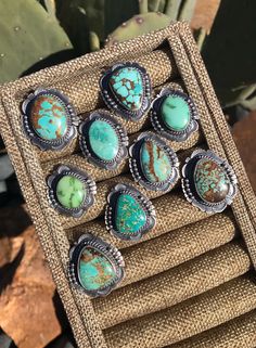 The Geneva Turquoise Rings-Rings-Calli Co., Turquoise and Silver Jewelry, Native American Handmade, Zuni Tribe, Navajo Tribe, Brock Texas Turquoise Rings Western, Turquoise Cowgirl, Raw Turquoise Ring, Western Things, Silversmith Rings, Turquoise Jewelry Rings, Costal Cowgirl, Vintage Turquoise Jewelry, Navajo Turquoise Jewelry