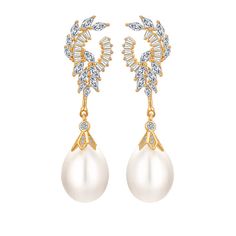 Style: Women Material: S925 Sterling Silver, Freshwater Pearl, Diamond Pearl Type: Cultured Pearl Color: White Earring Size: 4.5*1cm Weight: 5g Elegant Teardrop Plated Earrings, Formal Teardrop Earrings With Plating, White Gold Teardrop Earrings With Plating, Elegant Drop Earrings With Plating, White Teardrop Cubic Zirconia Earrings, Elegant Single Drop Earring, Elegant White Pierced Teardrop Earrings, Elegant White Teardrop Pierced Earrings, Sterling Silver Pear-shaped Single Earring