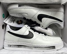 (eBay) Find many great new & used options and get the best deals for NEW 10.5 Nike G-Dragon white Air Force 1 ‘07 2.0 PARANOISE Sneakers at the best online prices at eBay! Free shipping for many products! Dragon Outfit, Dragon Air, Nike Air Force Men, White Air Force 1, White Air Forces, Outfit White, Mens Nike Shoes, Nike Fashion, G Dragon