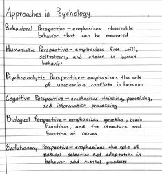 a piece of paper with writing on it that says, approaches in rhyology