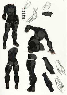 the concept art for an upcoming character from mass effect, which is based on sci - fi characters