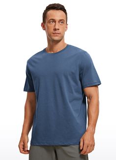 Short sleeve T-Shirt uses high-tech fabric, which features smooth, quick dry, and breathable. Engineered for comfort and non-restrictive. Classic fit with a basic type and athletic crew neck for free moving. Feature & Fitting: 
 Quick-Dry Athletic Tech Tops 
 Designed for workout or daily wear 
 Classic fit for moving freely 
 Round neck & Tag-free Collar 
 Fabric: 
 Smooth, Skin-friendly 
 Breathable, Lightweight 
 Breathable, Lightweight 
 Anti-pilling and Durable 
 70%Cotton, 30%Polye Pima Cotton Fabric, Athletic Performance, Athletic Shirts, Intense Workout, T Shirt Men, Workout Tee, Shirt Men, High Tech, Workout Shorts