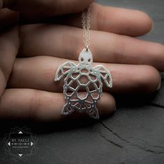 "Sea turtle necklace, amazing geometric turtle necklace. I love the sea and everything about it this sea turtle necklace is pretty great beach & sea jewelry. ♥WANT TO MAKE IT PERSONAL? ♥ Add a charm letter to your necklace - Add this item: https://www.etsy.com/il-en/listing/687931684 ★ Comes in our signature gift box, ready for gift giving. ★ Available in Gold [18k Gold filled chain & 18k gold plated brass pendant] ★ Pendant size: 1.20\"x1\" (31x25mm) ★ Handmade Thanks for shopping at By Fibonacci Necklace, Gold Seashell Necklace, Gold Compass Necklace, Sea Turtle Gifts, Jewelry Design Studio, Sea Turtle Necklace, Ocean Necklace, Turtle Jewelry, Sea Jewelry