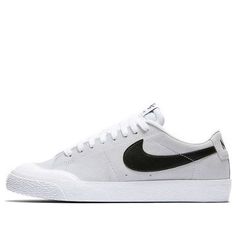 Nike SB Blazer Zoom Low XT 'White Black' 864348-101 (SNKR/Skate/Unisex/Low Top/Gift Recommend) Classic Gray Skate Shoes For Streetwear, Nike Urban White Skate Shoes, Nike White Urban Skate Shoes, Urban White Skate Shoes, White Urban Style Skate Shoes, White Lace-up Skate Shoes, White Low-top Sneakers For Skating, Sporty Low-top Skating Sneakers, Classic White Skate Shoes For Sports