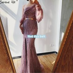 One Shoulder With Split Mermaid Evening Gown Sparkle Gown, Beaded Evening Gowns, Mermaid Evening Gown, Blue Party Dress, Nude Pink, Size 6 Dress, Halter Formal Dress, Evening Gown, Evening Gowns