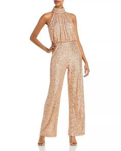 23 Bridesmaid Jumpsuits for the Trendiest Wedding Party Vibes Rose Gold Sequin Jumpsuit, Light Blue Jumpsuit, Asymmetric Jumpsuit, Trendy Bridesmaids, Jumpsuit For Wedding Guest, Formal Dress Code, Chiffon Jumpsuit, Sequin Rompers