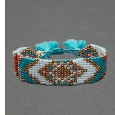 Lucky Brand Southwest Wrap Bracelet Light Blue Bohemian Bracelet For Summer, Bohemian Blue Beaded Bracelets, Blue Bohemian Beaded Bracelets, Adjustable Light Blue Bohemian Bracelets, Light Blue Adjustable Bohemian Beaded Bracelets, Adjustable Light Blue Bohemian Beaded Bracelets, Casual Blue Bracelets Fashion Accessory, Southwest Wrap, Layered Silver Bracelets