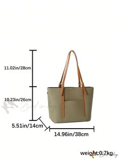 Bird in Bag - Fashionable Commuter/Outing Tote Bag with High Capacity Trendy Large Capacity Laptop Bag, Casual Large Capacity Laptop Bag For Office, Trendy Large Capacity Laptop Bag For Everyday, Green Large Capacity Laptop Bag For Daily Use, Large Capacity Green Laptop Bag For Daily Use, Casual Green Satchel For Office, Green Laptop Bag For Shopping, Chic Office Bags With Pockets, Rectangular Khaki Shoulder Bag For Office