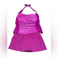 Questions? Leave A Comment Below! Catalina Collections Womens Tankini Swimsuit Top Size 1x & Skirt Large. The Skirt Has Attached Bikini Bottom. This Was New And Has No Tags, Never Worn In The Water. P/S 12 Elegant Purple Swimwear For Vacation, Pink Fitted Lined Tankini, Fitted Pink Lined Tankini, Fitted Purple Swim Skirt For Summer, Purple Sleeveless Tankini For Beachwear, Purple Sleeveless Beachwear Tankini, Purple Beachwear Tankini For Party, Purple Fitted Sleeveless Swimwear, Summer Party Purple Tankini