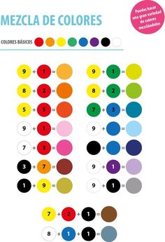 the colors in this poster are different from each other, but not all have numbers on them