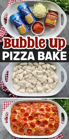 bubble up pizza bake is an easy and delicious appetizer that's ready in less than 30 minutes