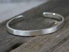 BENJAMIN Bracelet - Brushed Sterling Silver Cuff Bracelet Mens Cuff Bracelets, Womens Cuff Bracelets, Silver Bracelets For Women, Sterling Silver Cuff Bracelet, Silver Bangle Bracelets, Wrapped Jewelry, Sterling Silver Cuff, Silver Cuff Bracelet