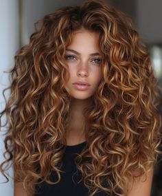 Cinnamon Swirl Curls Curly Hair Colors For Fall, Best Hair Color For Curly Hair Natural Curls, Honey Caramel Curly Hair, Curly Amber Hair, Cool Tone Curly Hair, Cinnamon Swirl Hair Color, Curly Autumn Hair, Hair Ideas For Green Eyes, Brown Hair Natural Curls