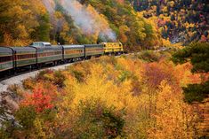 Trains%20Rides%20Are%20the%20Best%20Way%20to%20See%20Fall%20Foliage.%20Try%20One%20of%20these%2013%20Trips. Blue Ridge Scenic Railway, Chattahoochee National Forest, Scenic Train Rides, Canada Travel Guide, Train Route, Scenic Railroads, Leaf Peeping, New England Fall, White Mountains