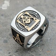 Masonic Ring G & Pillars Freemason Master Mason Silver Masonic Ring Freemason Rings Jewelry Regalia Gift Square & Compass Mason Gift Masons Ring Ring Size: Available In Us Size 7, 8, 9, 10, 11, 12,13 Freemason Masonic Ring Wedding Band Men Ring Past Master Mason Ring P.H.A F.A.A.M Royal Arch York Rite Scottish Prince Hall Mason Masonic Rings Gold Masonic Rings Masonic Blue Wy#M006 Masonic Rings Jewelry, Prince Hall Mason, Mason Ring, Wedding Band Men, Freemason Ring, Masonic Jewelry, Masonic Ring, Ring Wedding Band, Men Ring