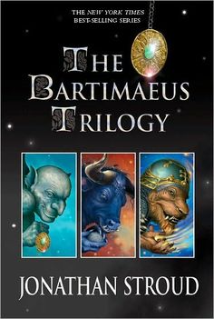 the bartmaeus trio by jonathan stroud, with an image of three different animals