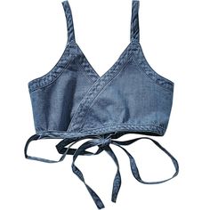 Camisole Strap Denim Crop Top For Women Details: Material: COTTON Material: POLYESTER Decoration: Bandage Item Type: tops Tops Type: CAMISOLE Fabric Type: Broadcloth Model Number: BS207 Gender: Female Style: Office Lady Pattern Type: Solid Clothing Length: short Sweater Cardigan Outfit, Winter Wedding Shoes, Jeans Tank Top, Crop Top For Women, Top Jean, Vest Crop Top, Denim Crop Top, Womens Camisoles, Sweater Trends