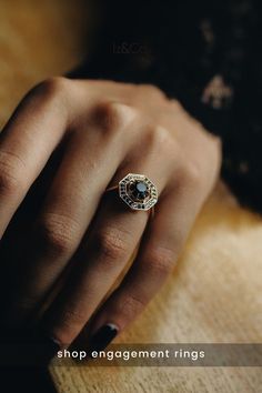 Surprise your bride-to-be with a unique black diamond engagement ring. Unique Black Diamond Engagement Ring, Non Diamond Engagement Rings, Black Diamond Engagement Ring, Black Diamond Engagement, Black Diamond Ring Engagement, Simple Engagement Rings, Black Diamond Ring, Black Diamonds, Rose Gold Engagement Ring