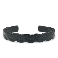 Introducing our fierce women's braided black stainless steel cuff bracelet! This hip accessory is designed for badass babes who rock the punk, retro, or goth look. Crafted from braided steel and featuring a .375" width and sleek satin finish, it adds a touch of punk-style pizzazz to any 'fit. Its rounded ends amp up the edge factor and offer comfort during wear, while its adjustable closure allows you to get the perfect fit for your wrist (from 6.0" to 8.5"). Not only is this cuff fierce, but it Black Cuff Bracelet, Womens Black Flats, Badass Style, Fierce Women, Metal Cuff Bracelet, Goth Look, Black Braids, Black Stainless Steel, Black Flats