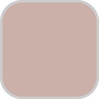 an empty square with some pink paint on the bottom and one light brown in the middle