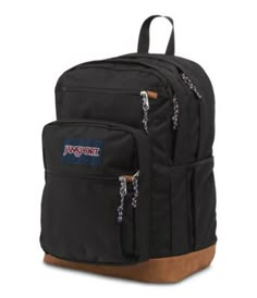 All the great features of our Big Student, plus a sleeve for a 15 inch laptop and synthetic leather base & trim. Black Jansport Backpacks, Black Jansport, Mochila Jansport, Black School Bags, Back To School Bags, Base Trim, Bella Bella, Mk Handbags