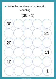 a printable worksheet with numbers in the middle and one on the bottom