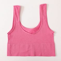 Color: rose pink, Size: M Spandex Crop Top, Vintage Hipster, Top Streetwear, Summer Crop Tops, Womens Tops Summer, Cami Crop Top, Summer Tank Tops, Basic Tee, Women Tops