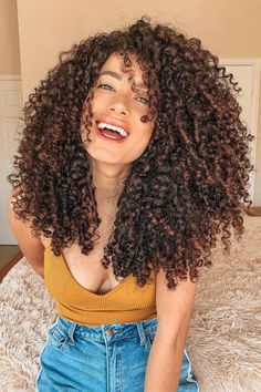 Highlights Curly Hair, Hairstyle Youtube, Colored Curly Hair, Braid Ideas, Short Natural Hair Styles, Curly Hair Tips