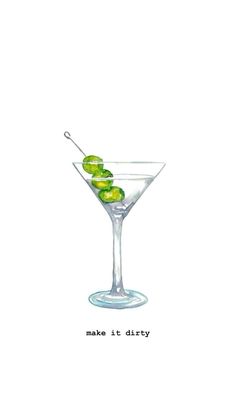 an image of a martini with olives in it